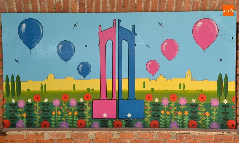 Foto 7 - El templete de La Glorieta incorpora cuatro coloridos paneles para reivindicar la igualdad  