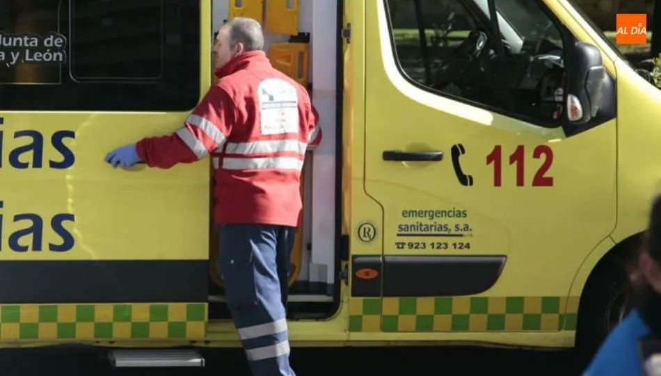 Trasladado al Hospital de Salamanca tras sufrir heridas en el incendio de una caseta 