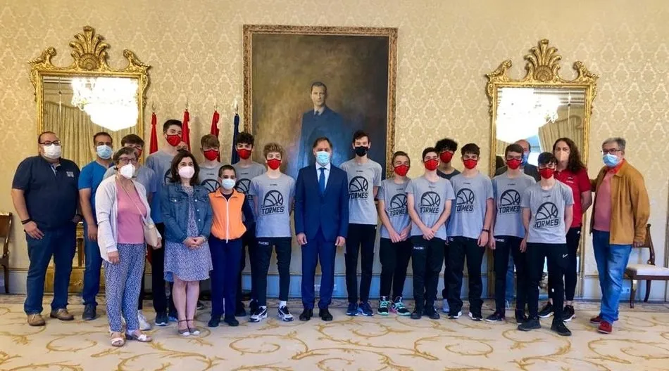 Carbayo, con el infantil del CB Tormes