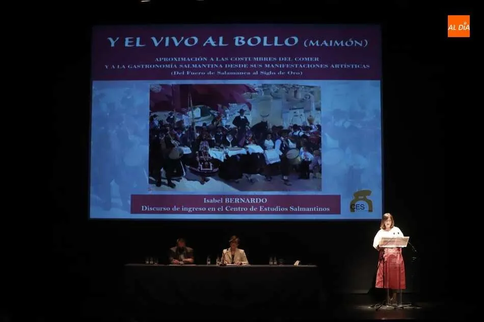 Foto 3 - Isabel Bernardo pronuncia su discurso de ingreso en el Centro de Estudios Salmantinos&nbsp;