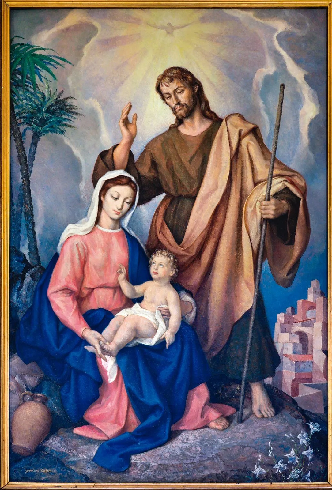 La iglesia de los Padres Carmelitas albergará un cuadro de la Sagrada Familia peregrina