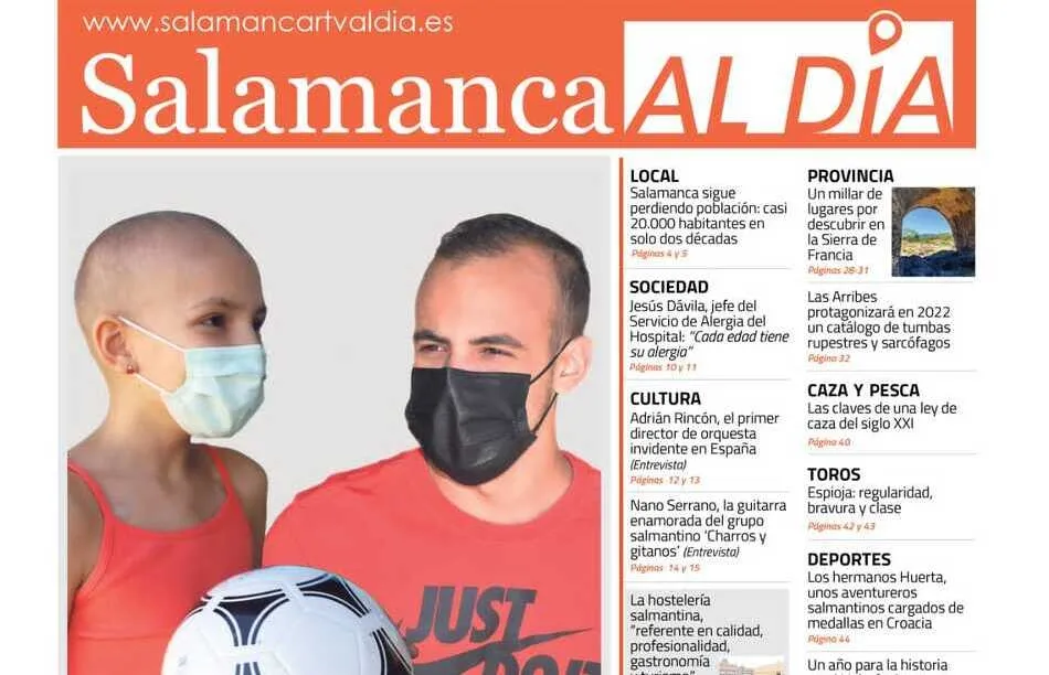 Portada del número de julio del periódico de papel SALAMANCA AL DÍA