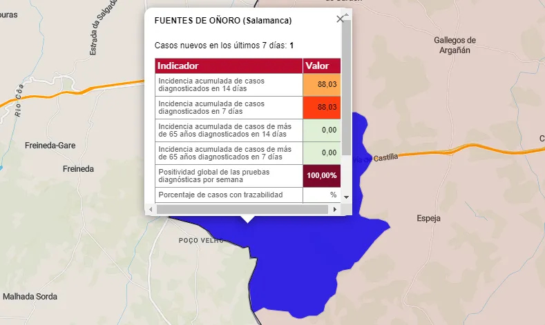 La semana arranca con nuevos positivos en Ciudad Rodrigo, Fuentes de Oñoro y Puebla de Yeltes  
