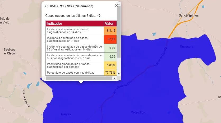Ciudad Rodrigo registra otros dos positivos y acumula 12 en la última semana  