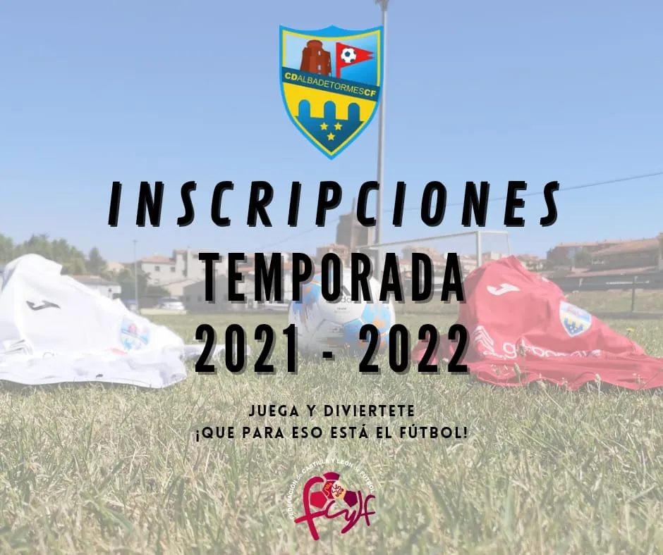 Último día de inscripciones para formar parte del Alba de Tormes Club de Fútbol la temporada...