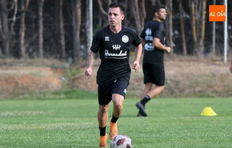 Foto de archivo de Álvaro Romero, en un entrenamiento con Unionistas