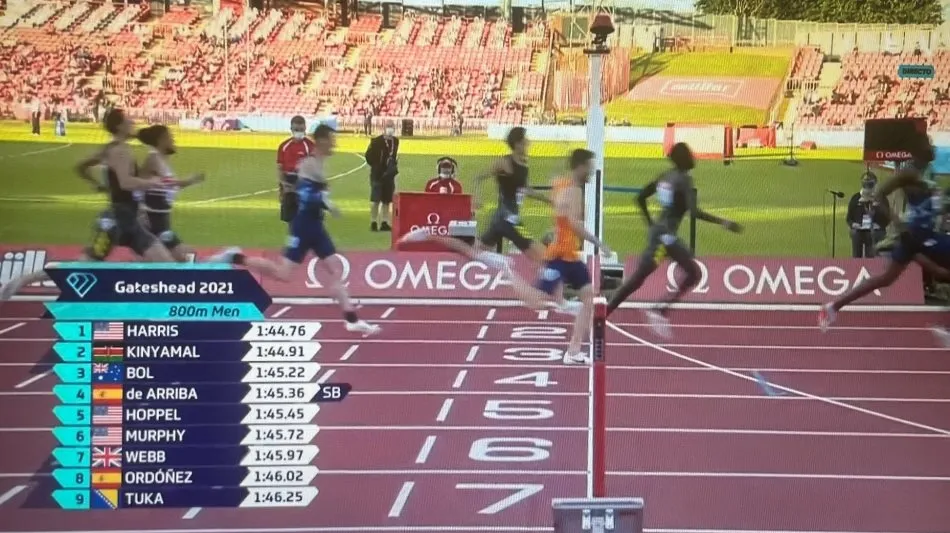 Álvaro de Arriba firma en la Diamond League su mejor marca del año con un espectacular final  