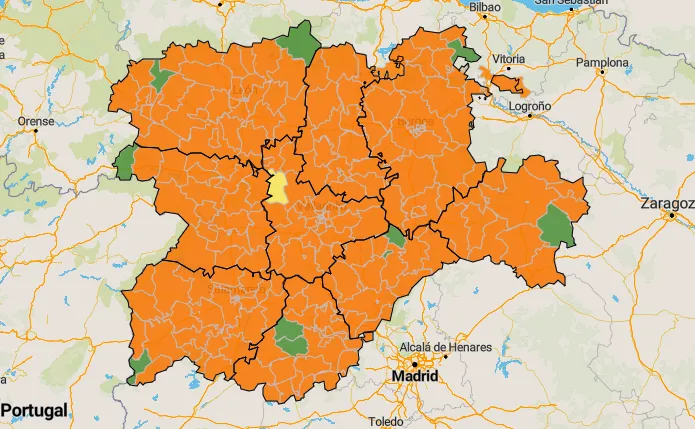 Fuenteguinaldo es una de las 10 únicas zonas básicas de las 248 de la región que no está en...