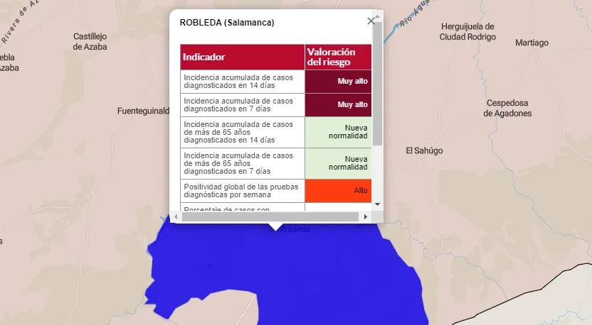 Ciudad Rodrigo suma 5 nuevos positivos, Fuentes de Oñoro 2, y Robleda al menos uno  