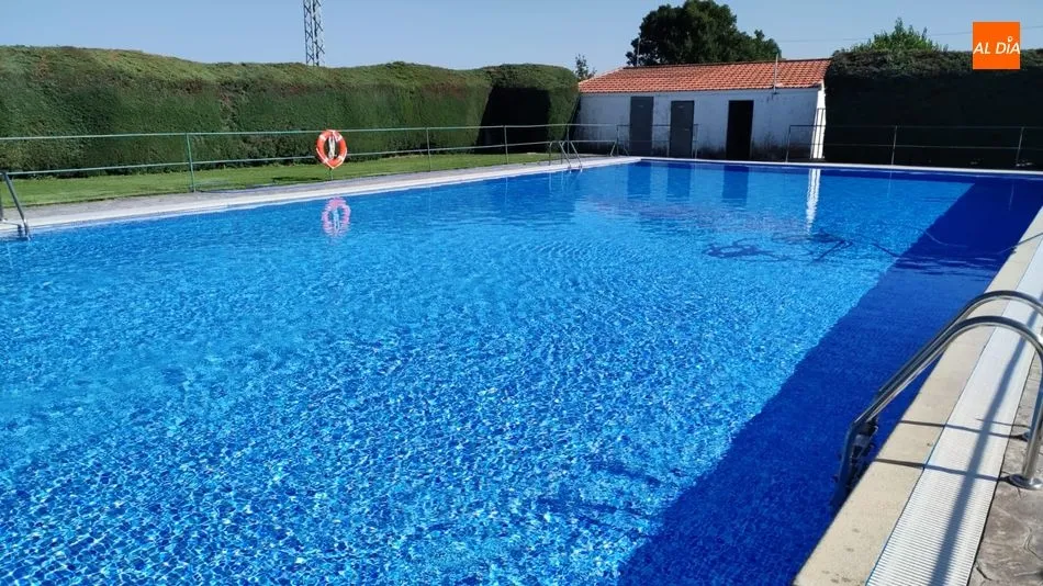 Extraordinario aspecto el que presentan las piscinas de El Cubo de Don Sancho