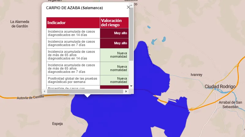 La semana arranca con positivos en Carpio de Azaba y Ciudad Rodrigo  