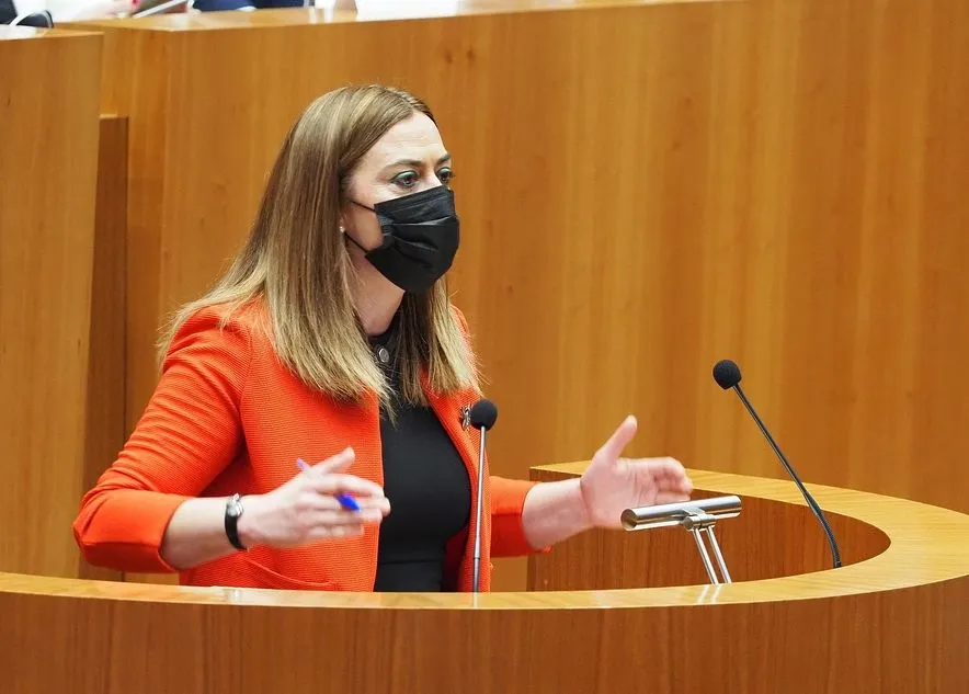 Archivo - La viceportavoz en las Cortes de Castilla y León, Virginia Barcones durante una sesión plenaria en las Cortes de Castilla y León. - Photogenic/Claudia Alba - Europa Press - Archivo