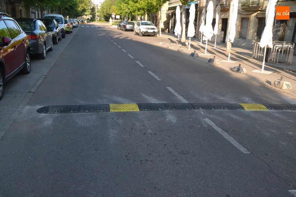 Instalados varios reductores de velocidad en el entorno del Parque de La Glorieta  