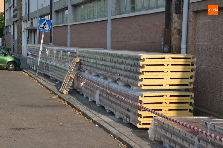 En marcha la nueva fase de la sustitución de la cubierta del IES Tierra  