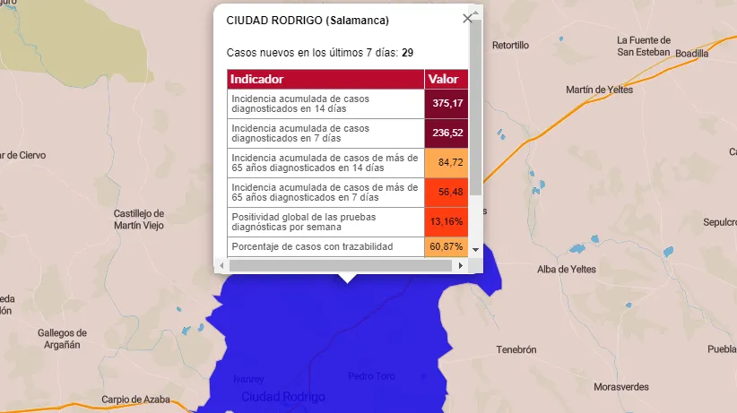 Ciudad Rodrigo registra al menos 10 nuevos positivos en las últimas horas  