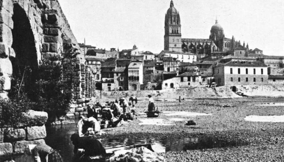 Foto 2 - La dura labor de las lavanderas a orillas del Tormes