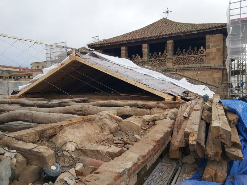 Obras en la cubierta del convento de 'Las Úrsulas' en Salamanca - JCyL