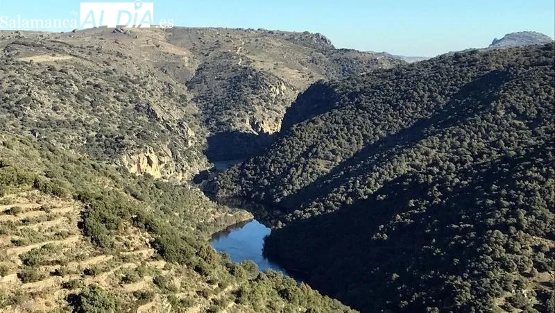 Imagen de las aguas heladas de la Cascada del Pinero en Masueco