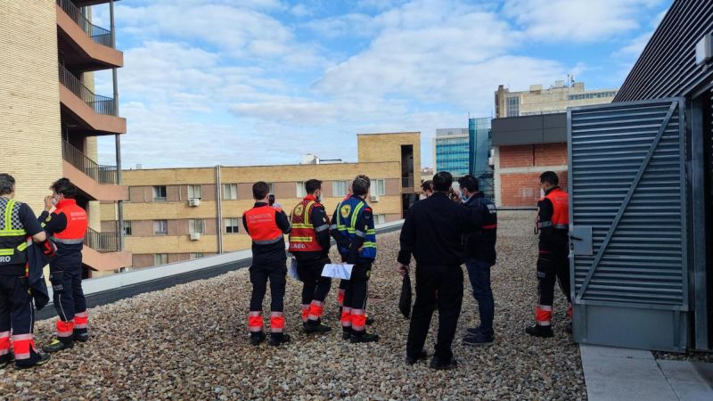 Visita de los Bomberos del Ayuntamiento de Salamanca al nuevo hospital para evaluar riesgos - Ayto. Salamanca