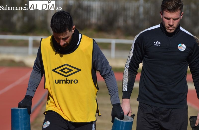 Entrenamiento del Salamanca UDS después de perder en Móstoles