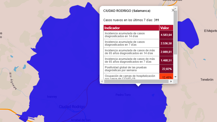 Foto 1 - Sólo 9 de las 54 localidades de la comarca no han registrado casos en las últimas dos semanas