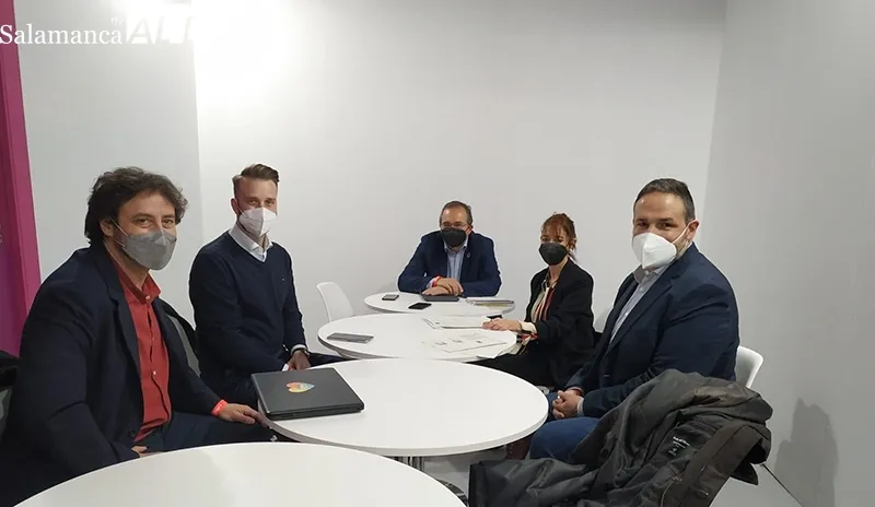 El Alcalde de Béjar, Antonio Cámara, durante su visita a FITUR 2022 | Foto: Ayuntamiento de Béjar