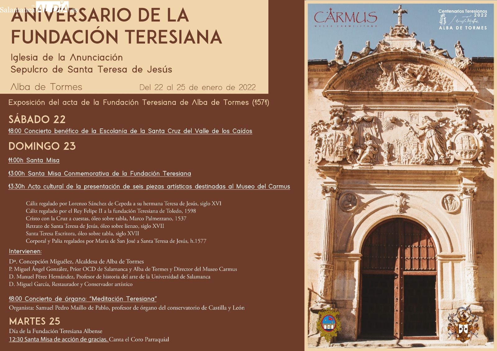 Foto 1 - Completa programación para celebrar el aniversario de la Fundación Teresiana en Alba de Tormes