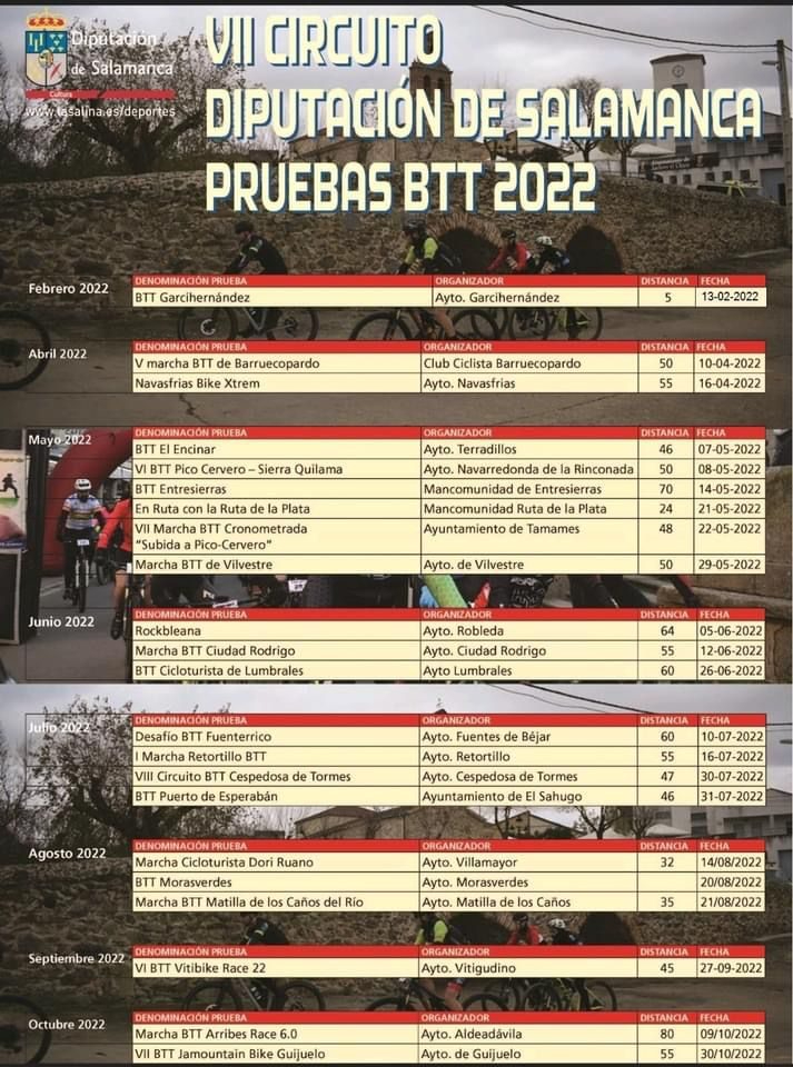 Foto 2 - Las Arribes tendrá hasta 5 pruebas BTT en el VII Circuito de la Diputación de Salamanca