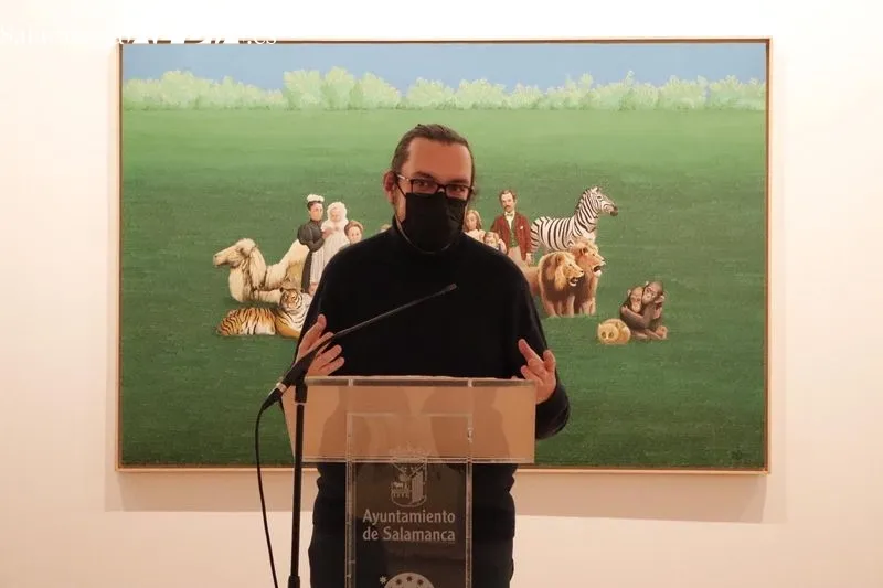 'Leones en el jardín' de la artista salmantina Isabel Villar, la primera exposición conmemorativa del 20 aniversario de la capitalidad cultural europea de Salamanca. Foto de Guillermo García