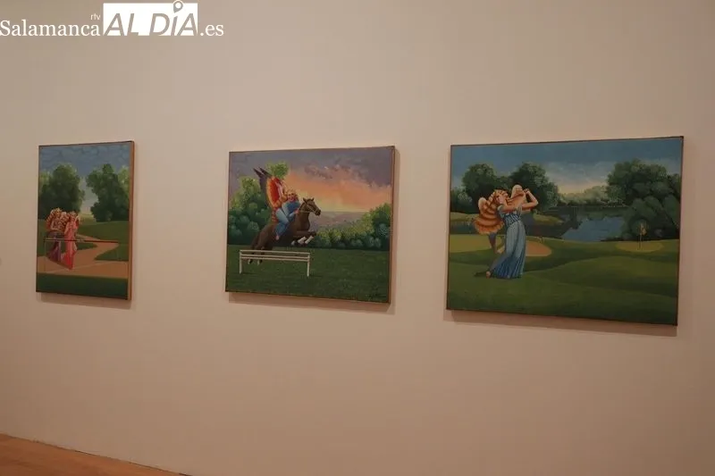 'Leones en el jardín' de la artista salmantina Isabel Villar, la primera exposición conmemorativa del 20 aniversario de la capitalidad cultural europea de Salamanca. Foto de Guillermo García