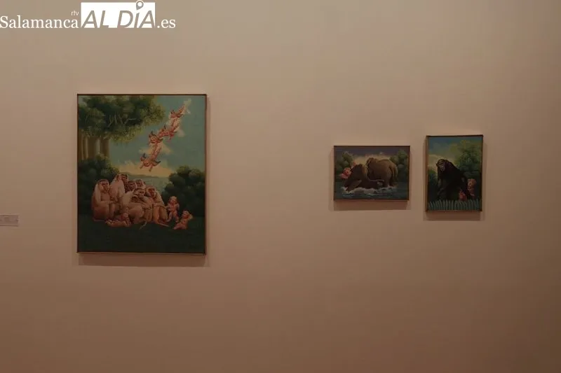 'Leones en el jardín' de la artista salmantina Isabel Villar, la primera exposición conmemorativa del 20 aniversario de la capitalidad cultural europea de Salamanca. Foto de Guillermo García