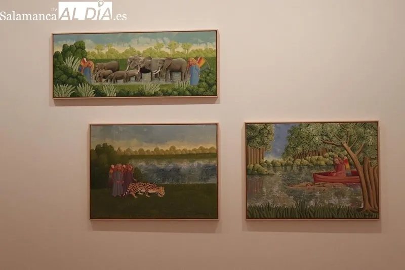 'Leones en el jardín' de la artista salmantina Isabel Villar, la primera exposición conmemorativa del 20 aniversario de la capitalidad cultural europea de Salamanca. Foto de Guillermo García