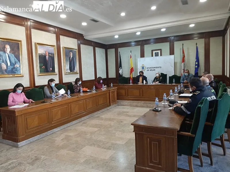 Reunion de la Junta de Seguridad Local de Béjar celebrada hoy 