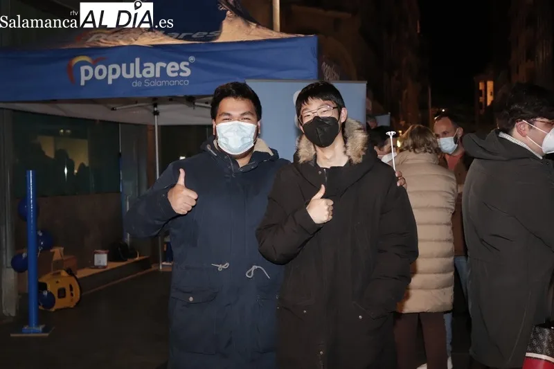 Carpa del PP de Salamanca instalada en la calle Toro