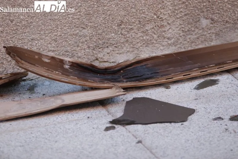 Inmueble de la calle San Arcadio donde se ha producido el incendio - GG
