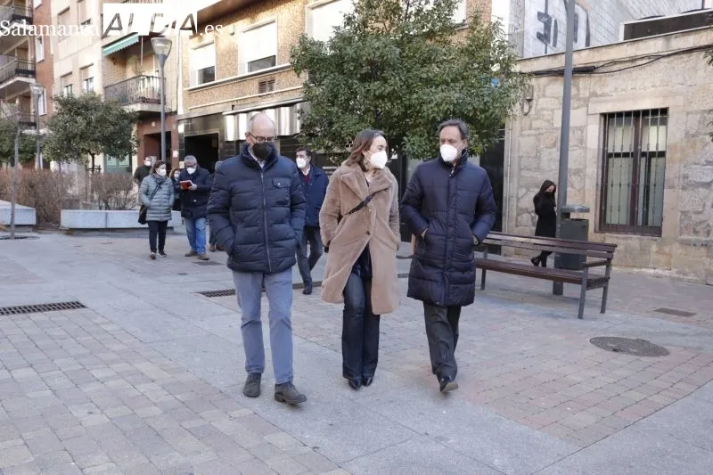 Visita de Cuca Gamarra a Salamanca en apoyo a la candidatura de Mañueco - Guillermo García