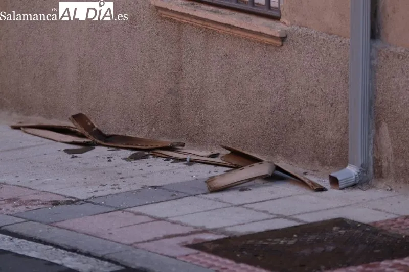 Inmueble de la calle San Arcadio donde se ha producido el incendio - GG