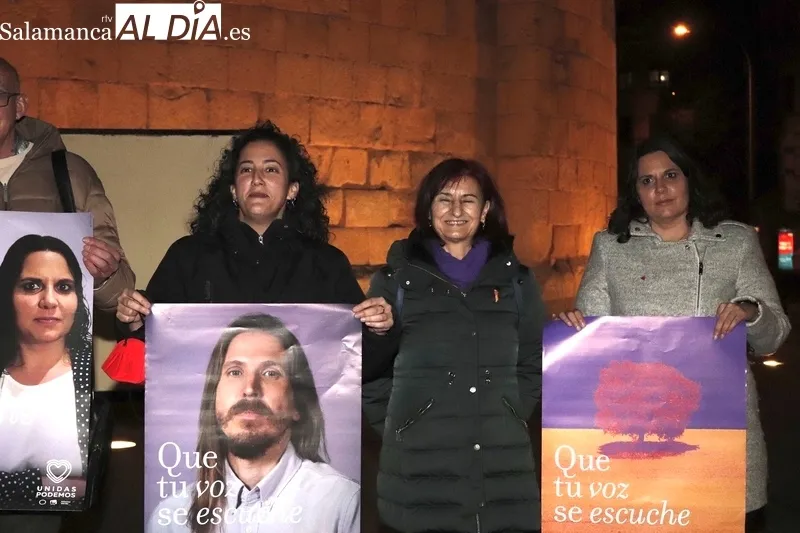 Inicio de campaña de Unidas Podemos en Salamanca. Fotos:  Guillermo García
