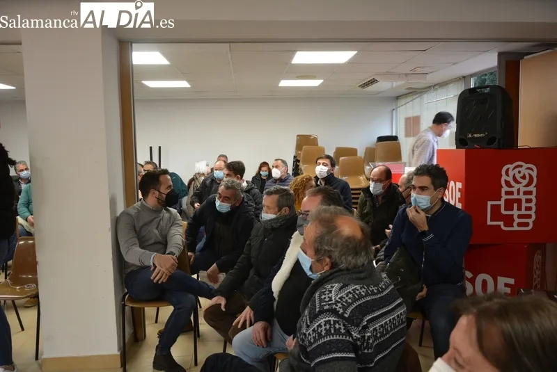 Virginia Barcones ha participado este martes en un encuentro con alcaldes socialistas en Salamanca