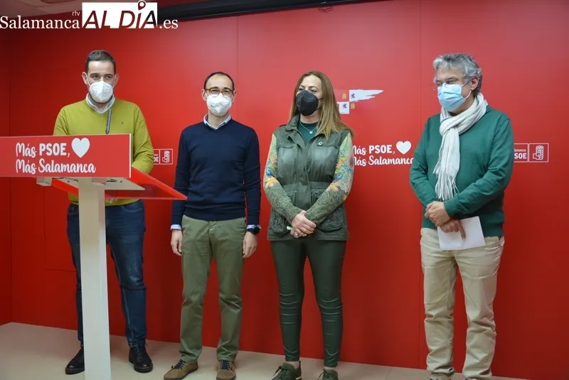 Virginia Barcones ha participado este martes en un encuentro con alcaldes socialistas en Salamanca