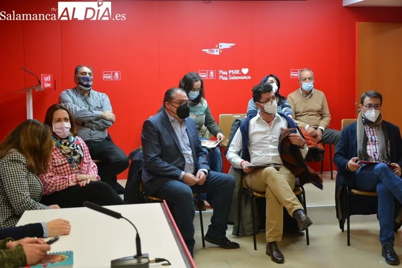 Virginia Barcones ha participado este martes en un encuentro con alcaldes socialistas en Salamanca