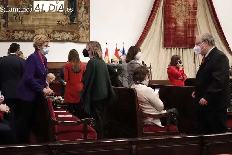 Acto de la Universidad de Salamanca en el Paraninfo, con motivo de la fiesta de Santo Tomás de Aquino. Foto de Guillermo García