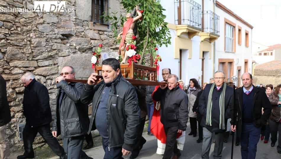 La procesión de San Sebastián no faltará en Mieza este 20 de enero / CORRAL  