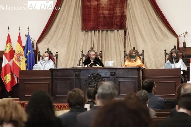 Acto de la Universidad de Salamanca en el Paraninfo, con motivo de la fiesta de Santo Tomás de Aquino. Foto de Guillermo García