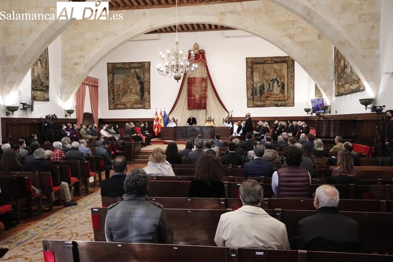 Acto de la Universidad de Salamanca en el Paraninfo, con motivo de la fiesta de Santo Tomás de Aquino. Foto de Guillermo García