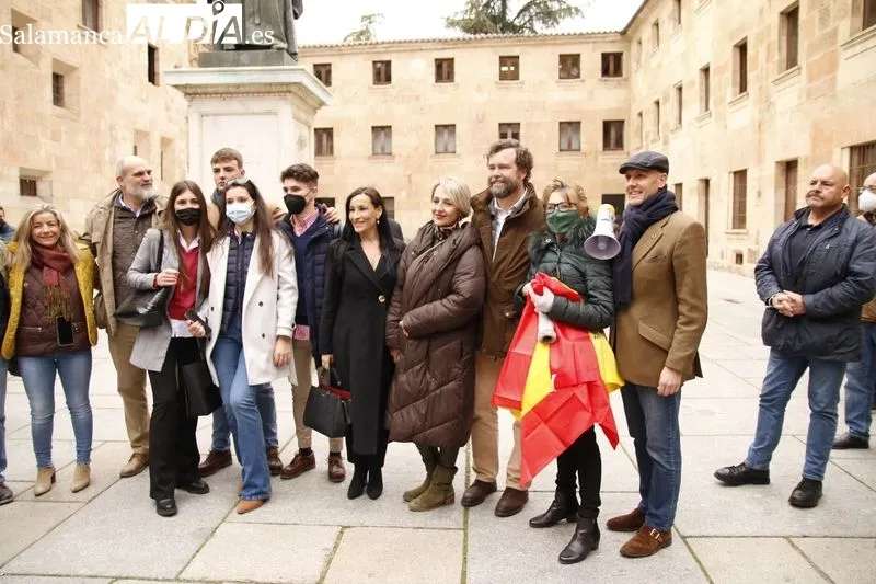 Encuentro con simpatizantes de Iván Espinosa de los Monteros, portavoz de VOX en el Congreso y a Carlos Menéndez Blanco cabeza de lista por VOX Salamanca | Fotos: David Sañudo