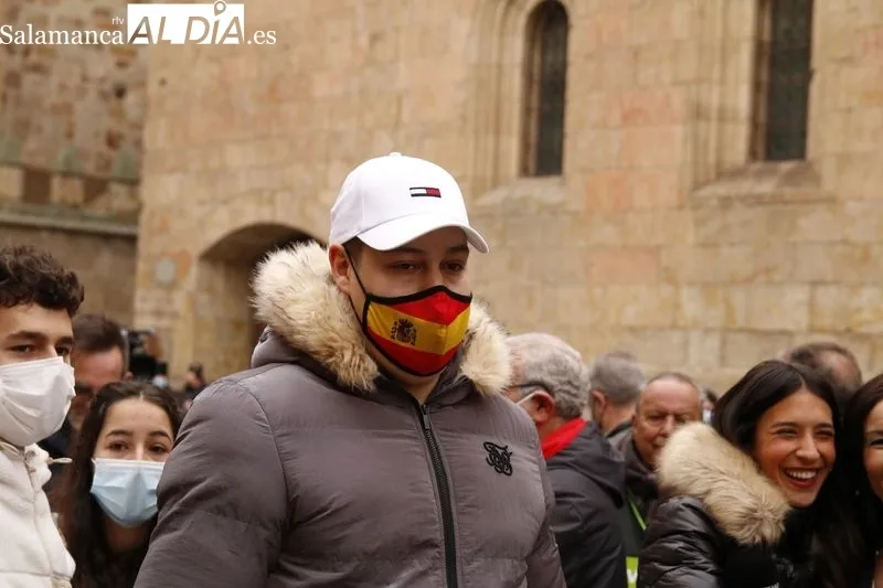 Encuentro con simpatizantes de Iván Espinosa de los Monteros, portavoz de VOX en el Congreso y a Carlos Menéndez Blanco cabeza de lista por VOX Salamanca | Fotos: David Sañudo