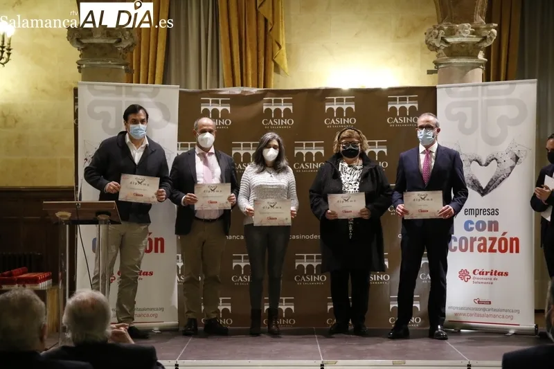 Foto 11 - C&aacute;ritas Salamanca reconoce el compromiso de las 'Empresas con Coraz&oacute;n' 