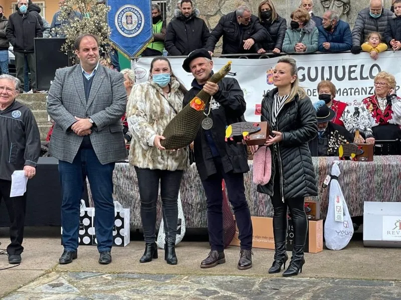 Última jornada de matanza en Guijuelo dedicada a las cofradías gastronómicas