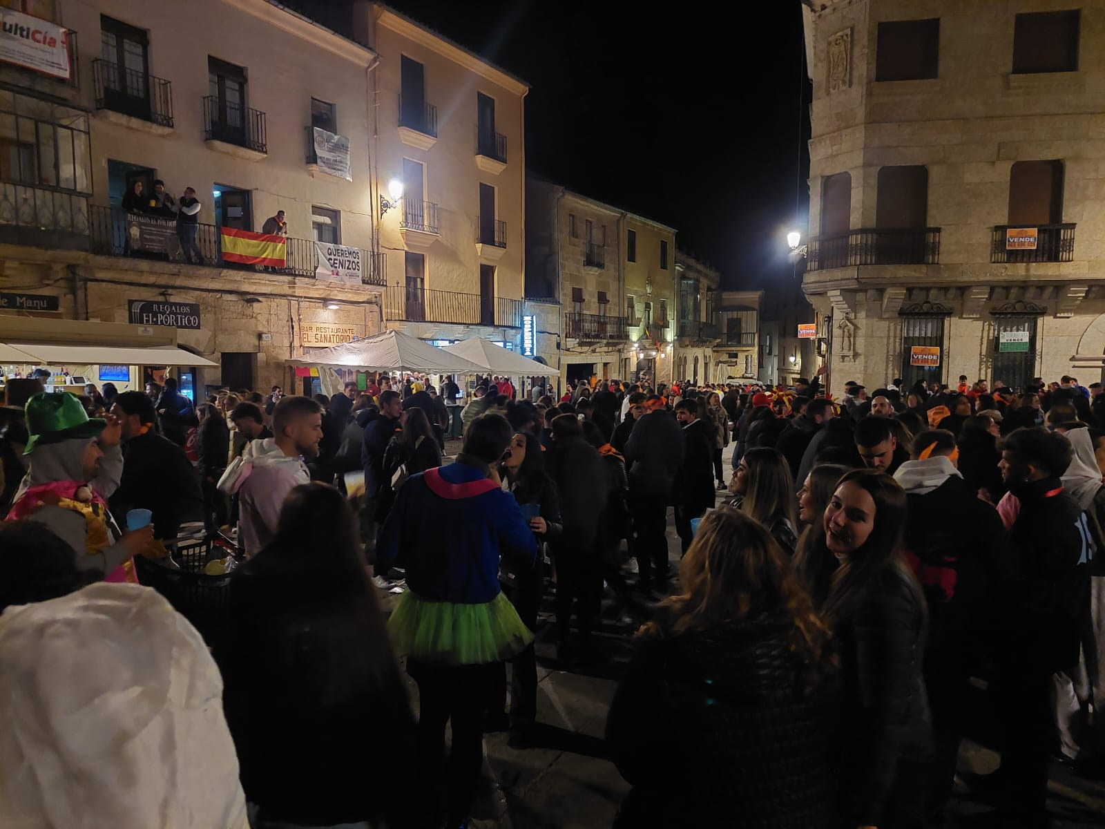 Imagen de anoche en Ciudad Rodrigo, una zona próxima al lugar de los hechos 